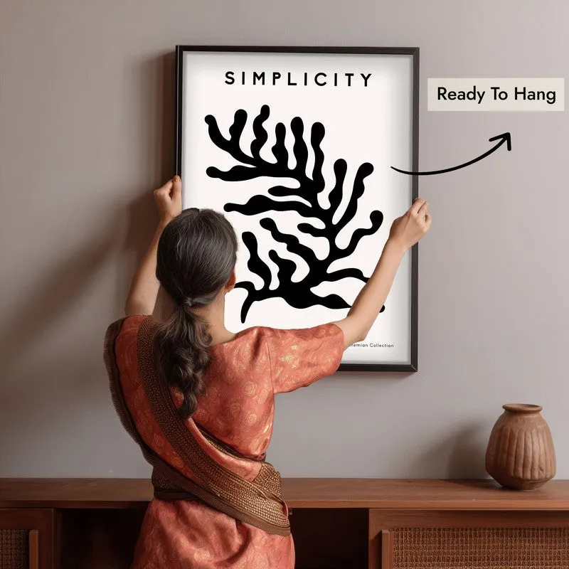Natural Rhythm Canvas Wall Painting With Black Frame media 6