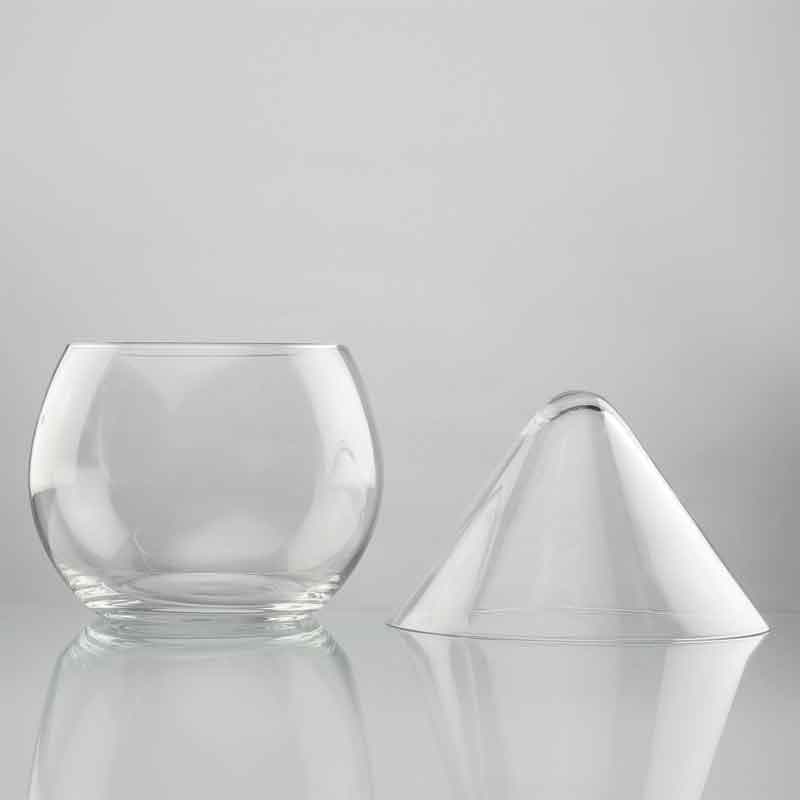 Triangled StemLess Martini Chiller Glass - 350 mL media 7