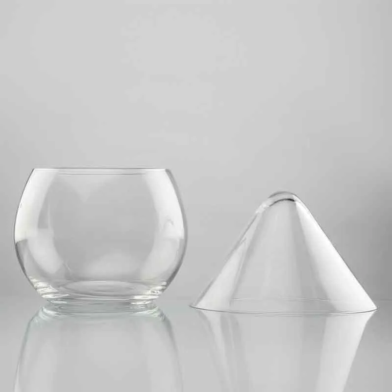Triangled StemLess Martini Chiller Glass - 350 mL media 7