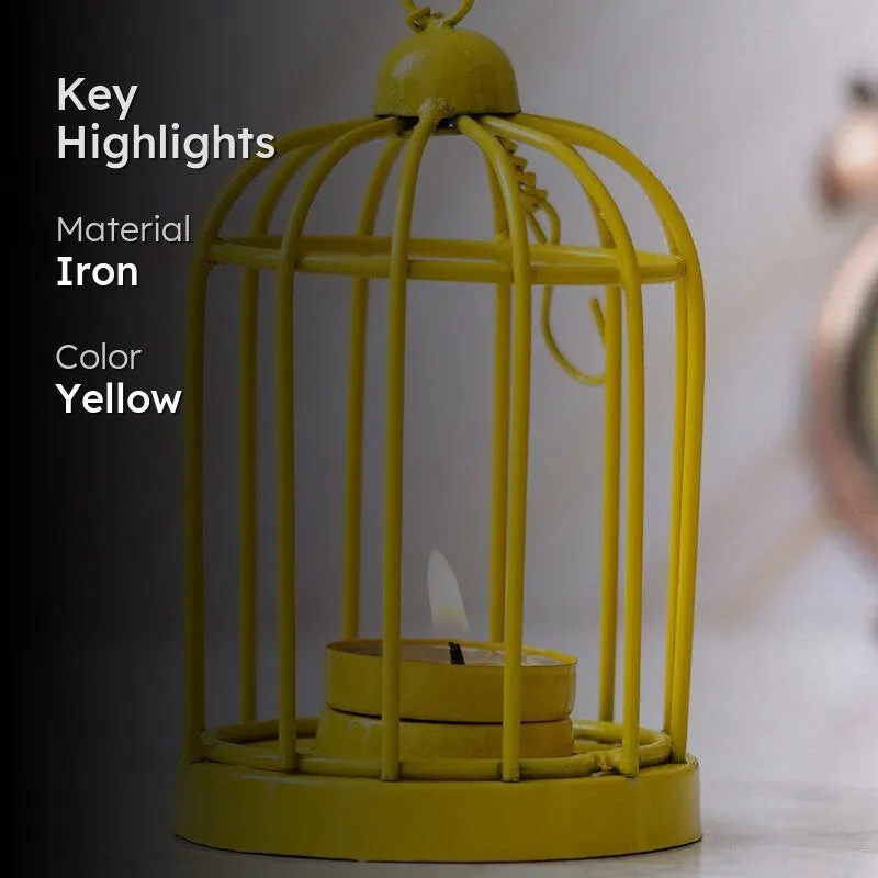 Bird Home Tealight Candle Holder - Yellow media 2