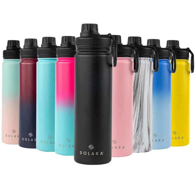 Solara Insulated Stainless Steel Bottle (650 ML) - Black media 7