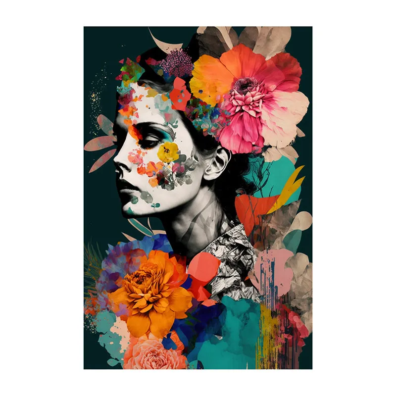 Floral Melancholy Wall Painting media 4