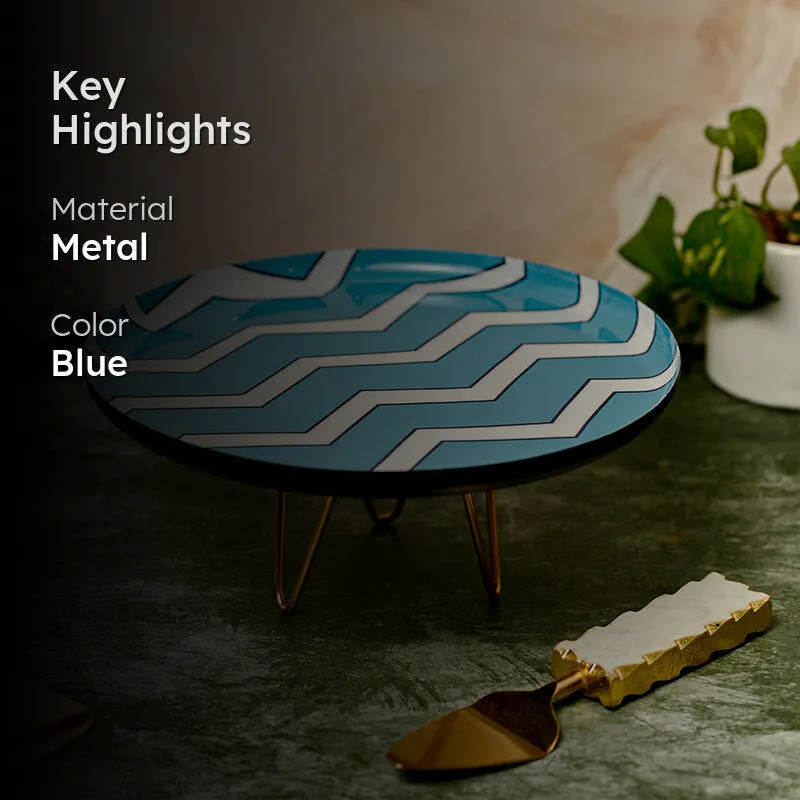Tuqua Zig Zag Metal Cake Stand media 2