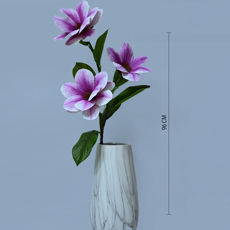 Artificial Magnolia Flower Stick - Purple media 6