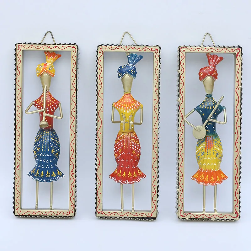 Turbaned Tribe Iron Wall Accent - Set Of Three media 3