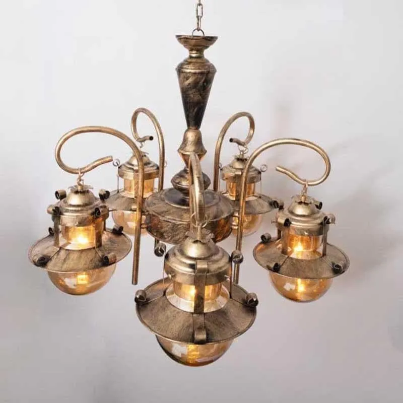Antique Globe Chandelier media 3
