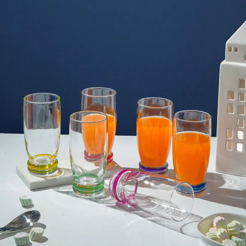 Luminarc Cortina Glass with Multicolor Base (330 mL) - Set Of Six media 3