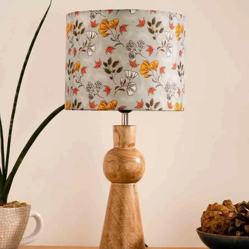 Glorious Gardenia Wooden Table Lamp - Multicolor media 3