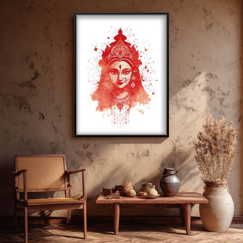Divine Mother Durga Devi Archival Paper Wall Art
