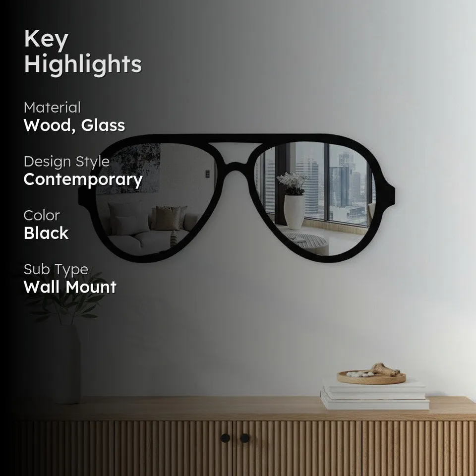 Mirrored Sunglasses Wall Mirror media 2