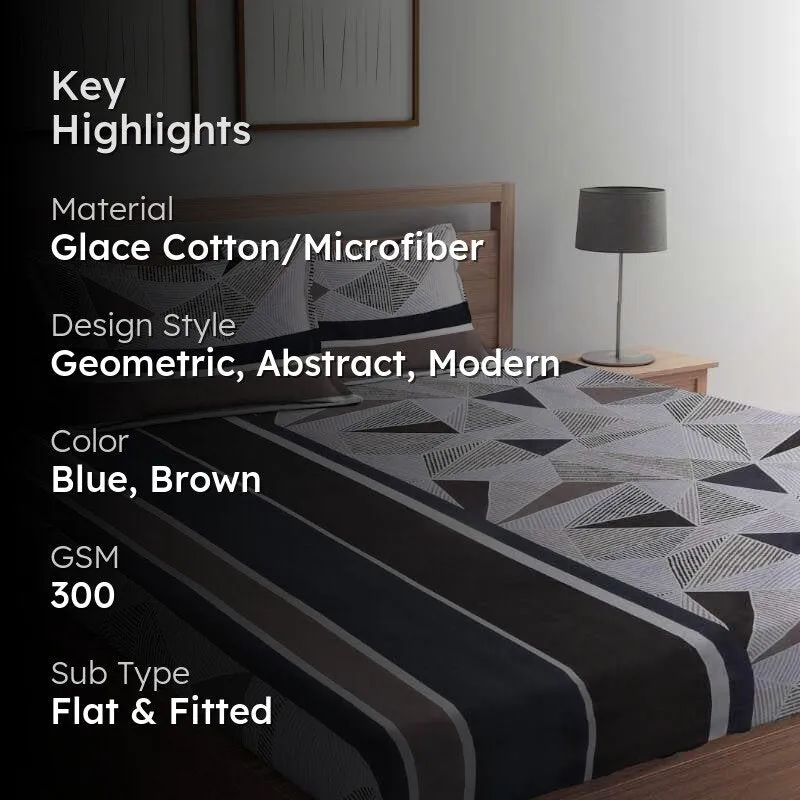 Triofunfair Frenzy Microfiber Bedsheet - 300 GSM media 2