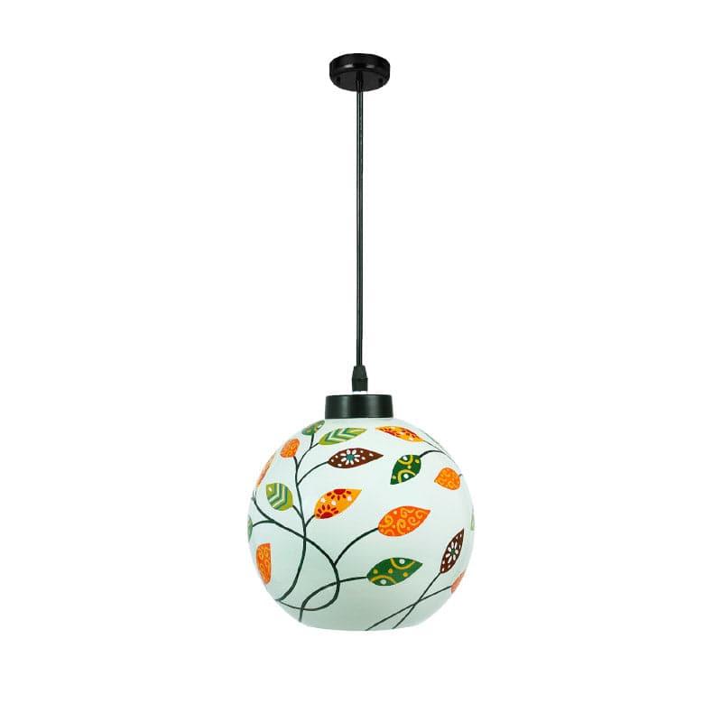 Flora Dance Moon Hand Painted Glass Ceiling Lamp media 4