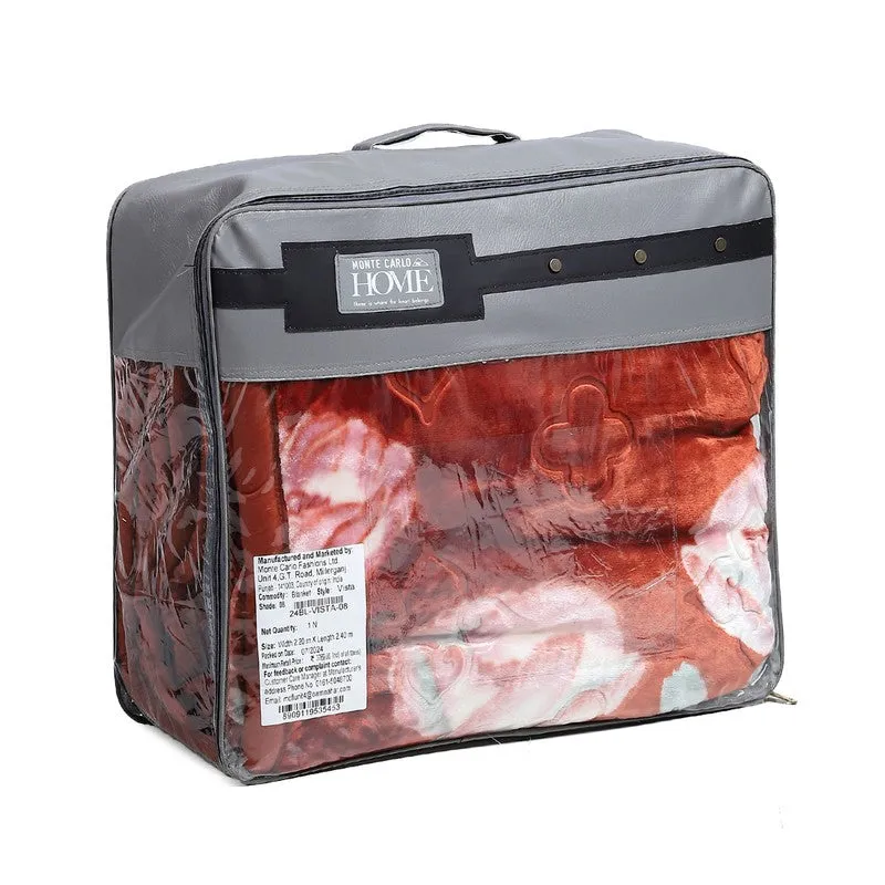 Monte Carlo Crimson Blossom Blanket - 950 GSM media 7
