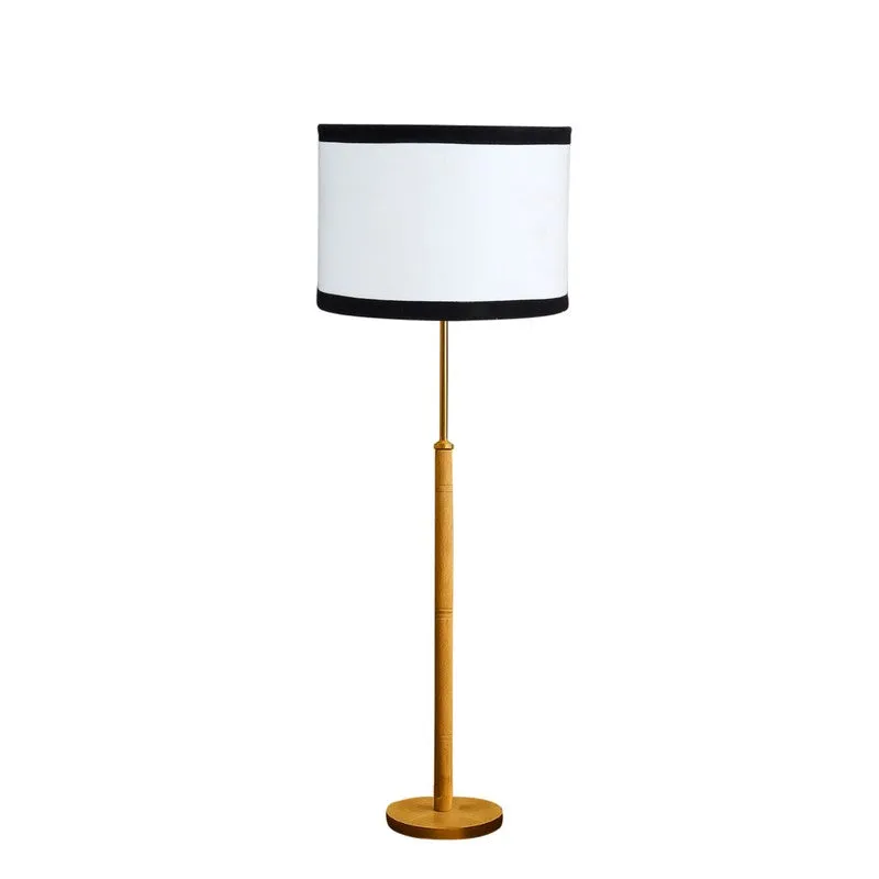 Twilight Wooden Floor Lamp - White & Black media 4