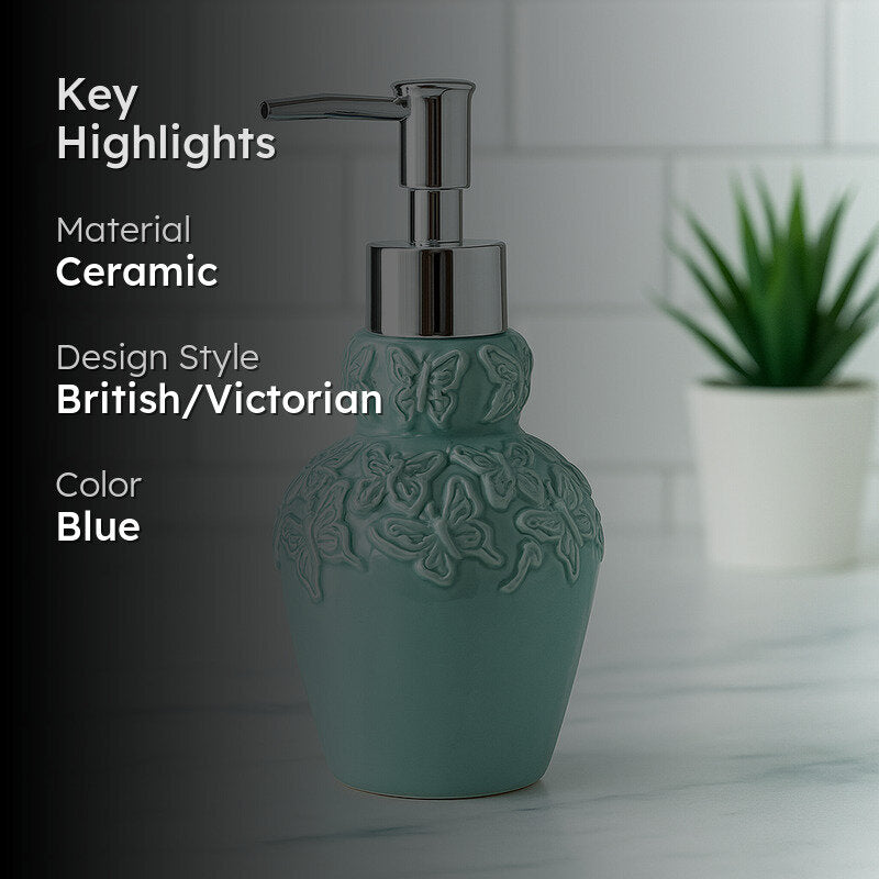 Floral Luxe Soap Dispenser - Turquoise media 2