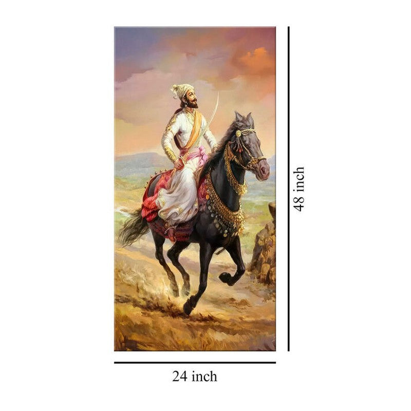 Shivaji Voyage Horse Wall Painting media 7