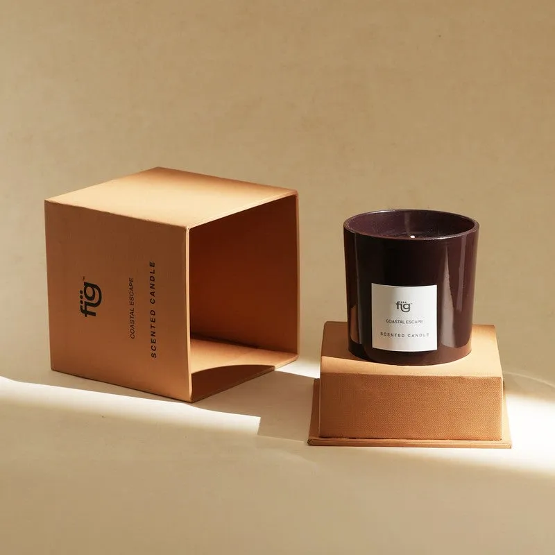 Fig Living Coastal Escape Scented Candle - Mandarin Orange, Jasmine, Musk & Sandalwood media 12