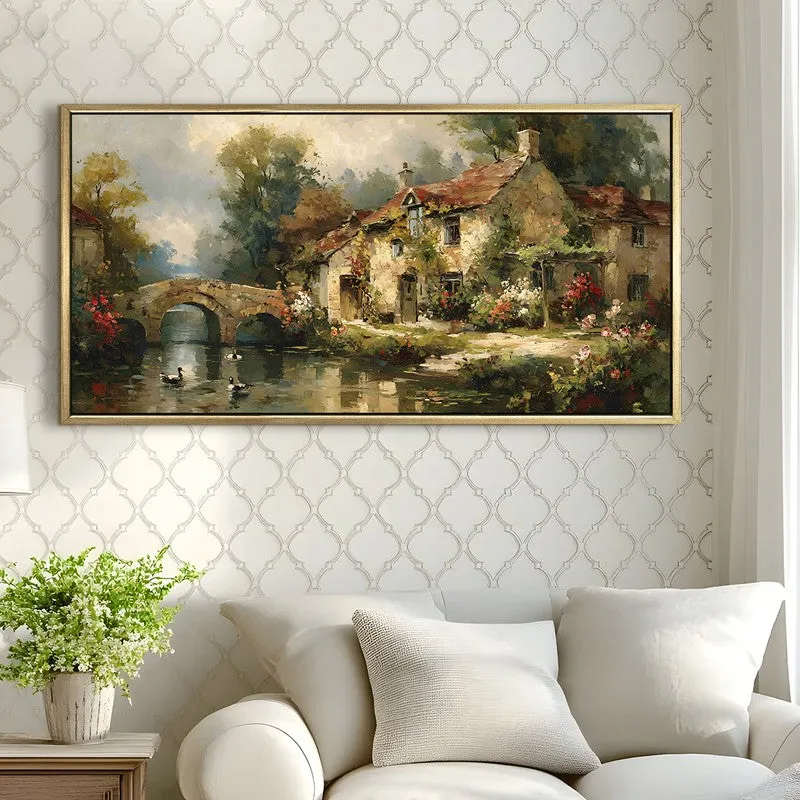 Sunlit Courtyard European Wall Art media 3