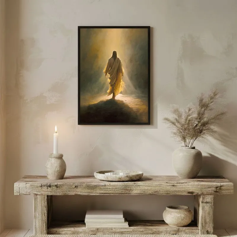 Echoes of Faith Archival Paper Wall Painting With Black Frame media 3