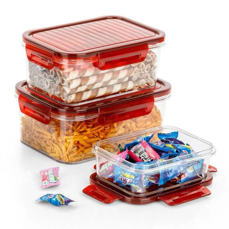 PureStore Plastic Food Container (1200 mL Each) - Set Of Three media 4