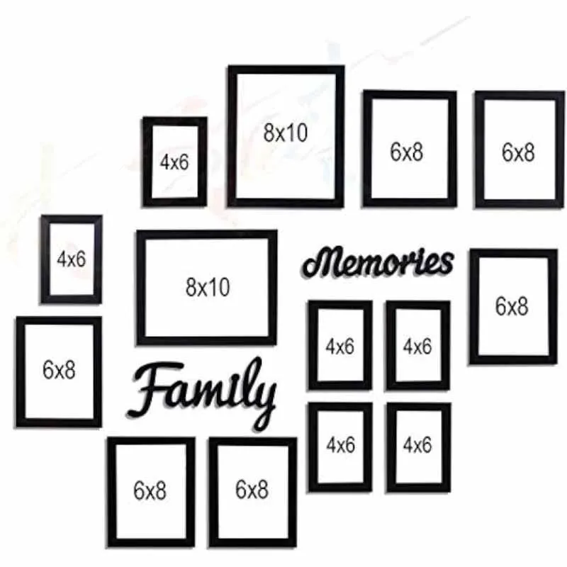 Family MDF Memories (Black) - Set Of Fourteen media 8
