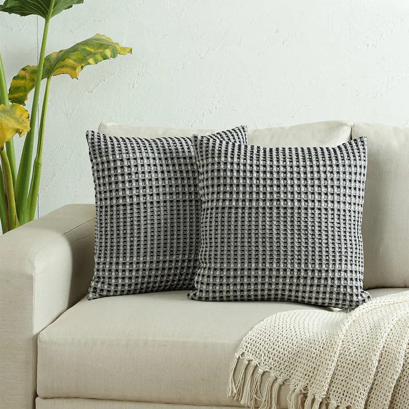 Nudo Woven Cushion Cover (Blue) - Set Of Two media 2