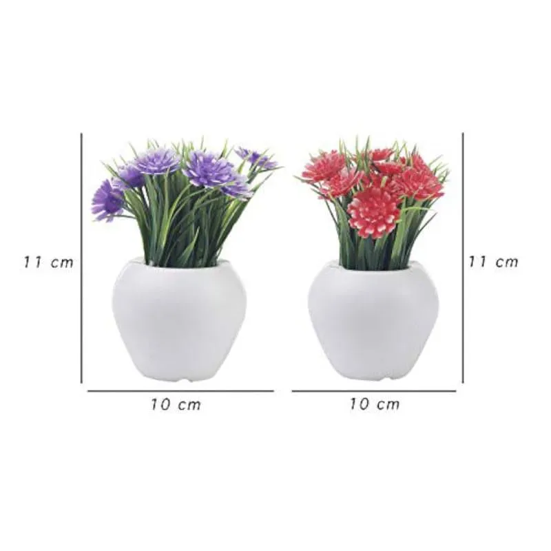 Noha Faux Plant In Apple Pot - Set Of Three media 6