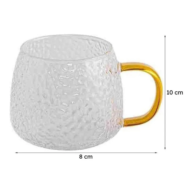 Ripplox Glass Tea Cup (440 mL Each) -  Set of Two media 7