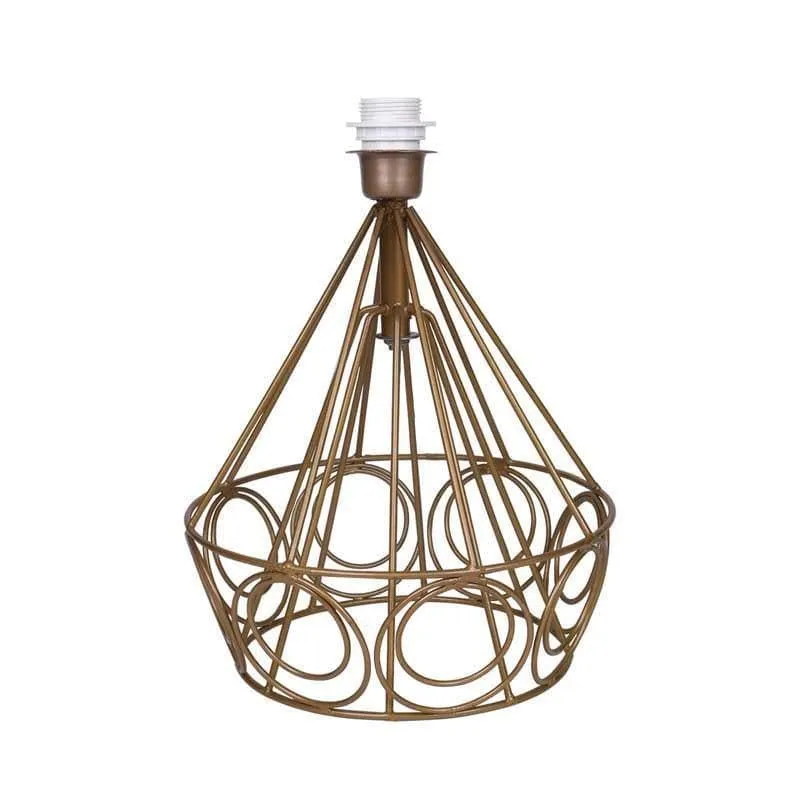 Farmhouse Fabric Table Lamp - White,Gold media 5