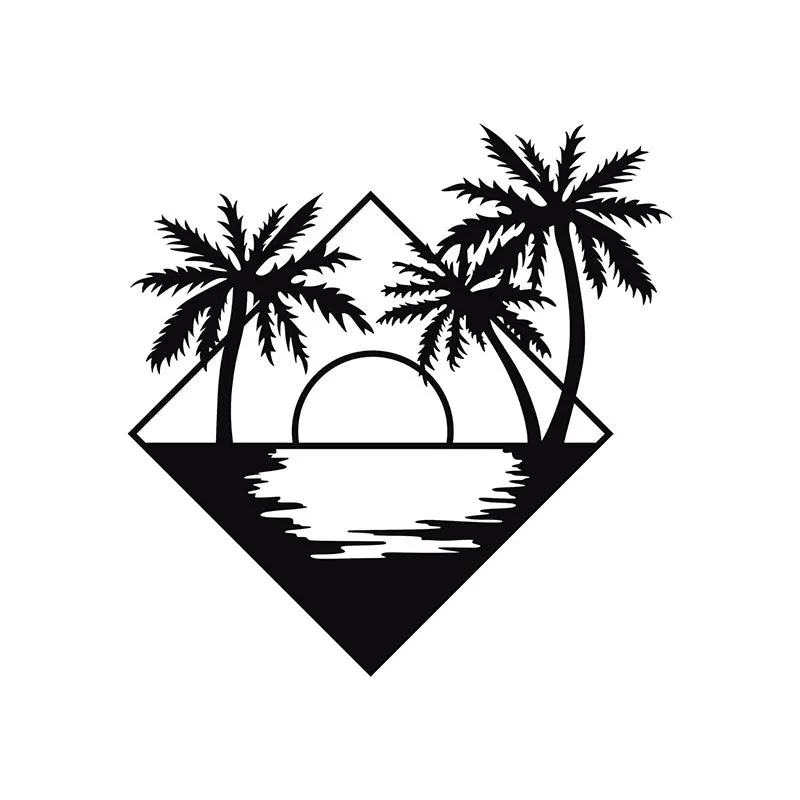Beach Sunset Black Iron Wall Accent media 3