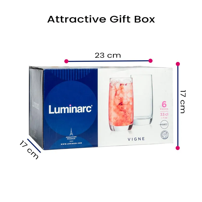 Luminarc Vigne Glass (330 mL) - Set Of Six media 7