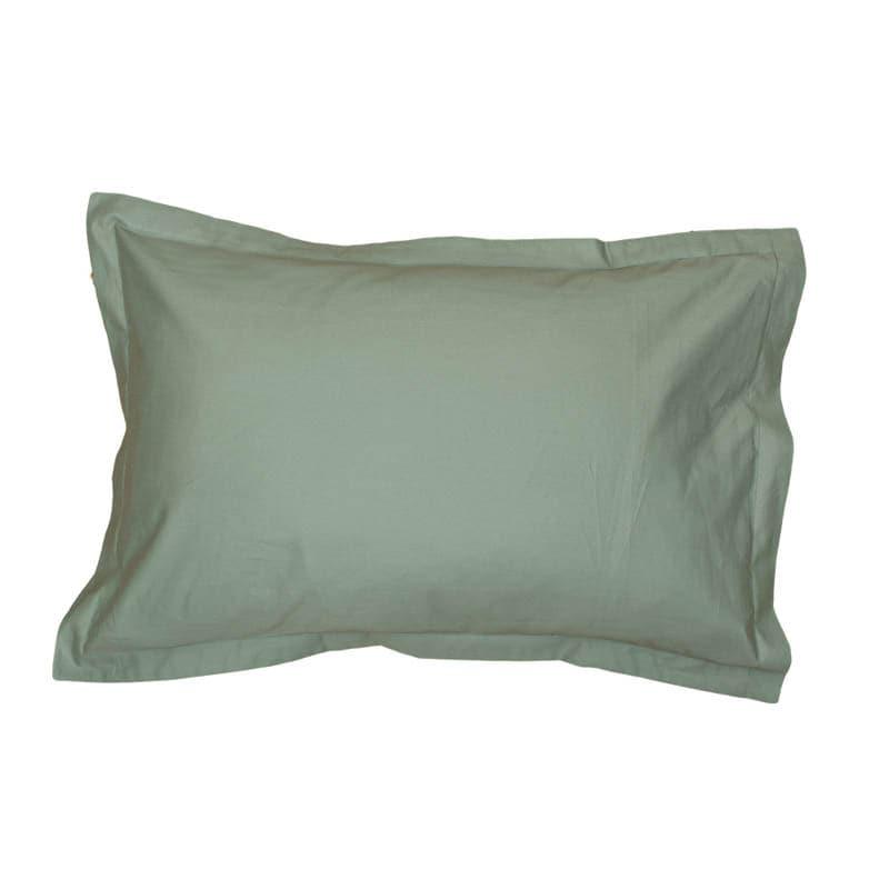 Dreamy Delight Cotton Bedsheet (Green) - 610 TC media 4