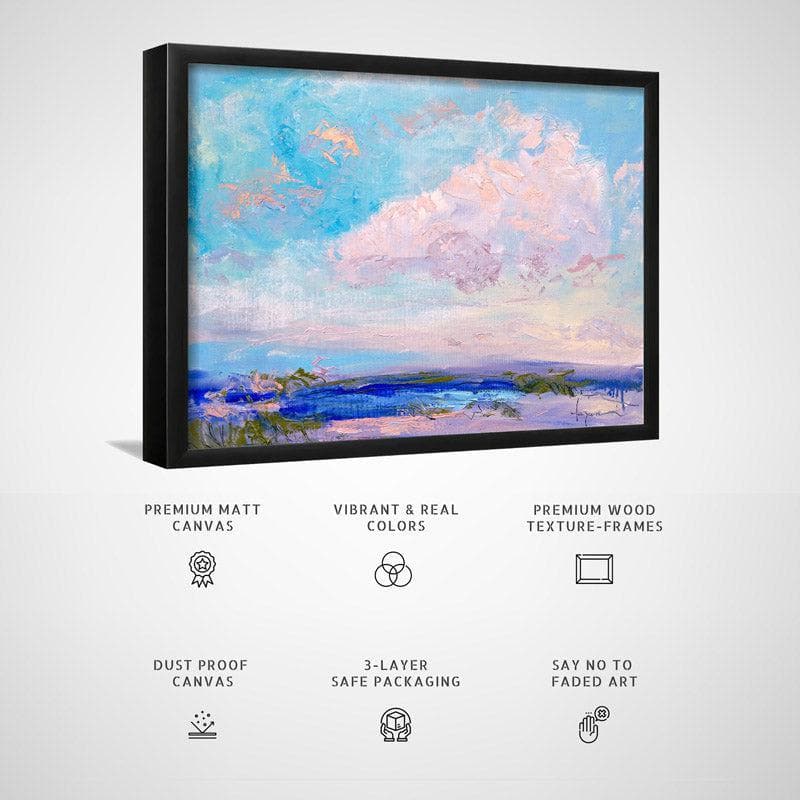 Perfectly Lovely Day Canvas Wall Painting - Black Frame media 5
