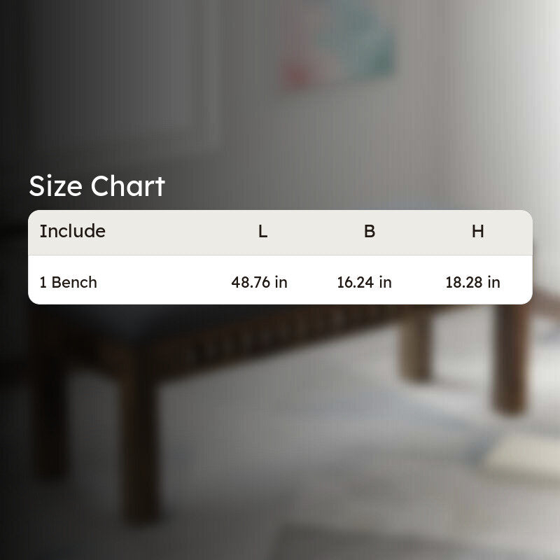Cervon Sheesham Wooden Bench - Grey media 11