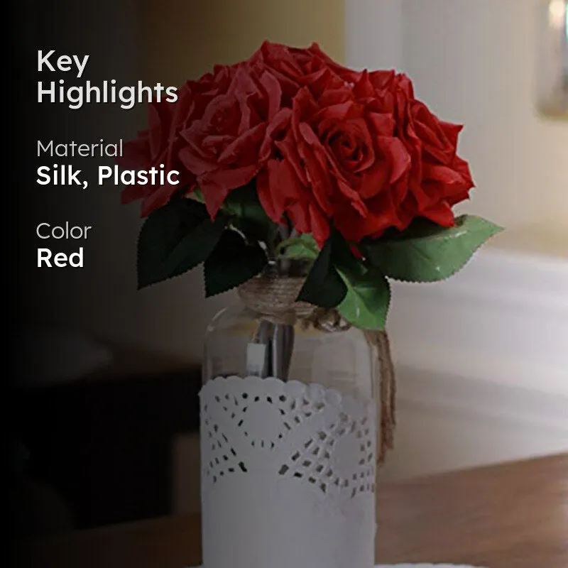 Faux Rosa Bonica Bunch - Red media 2