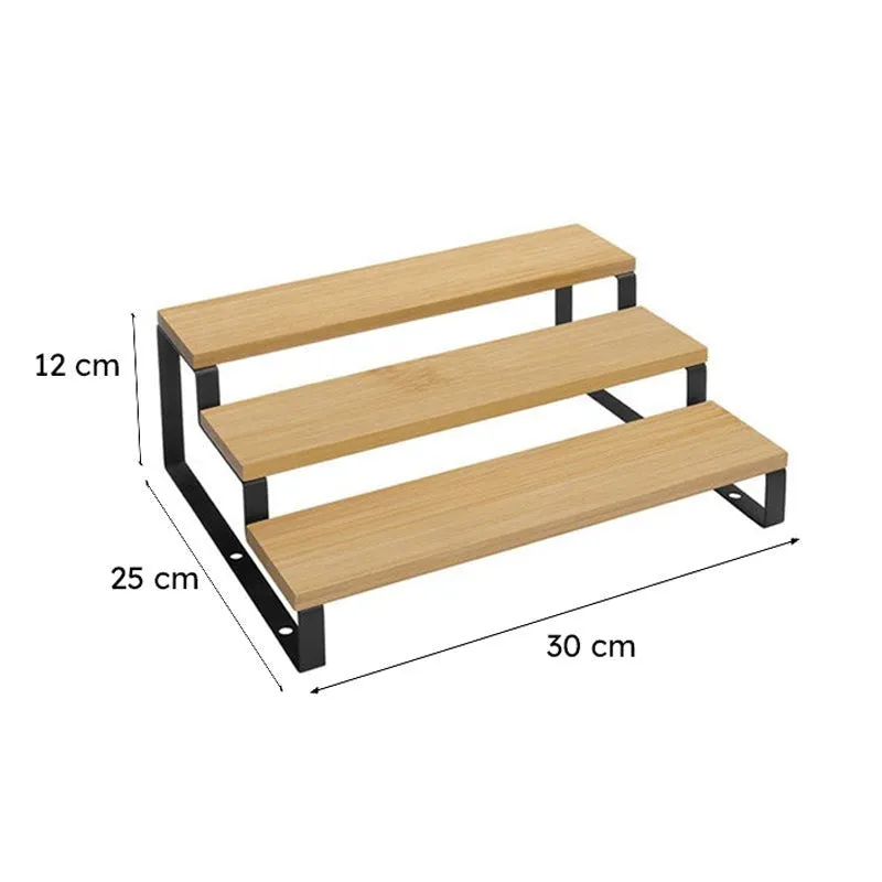 Stacko Carbon Steel Adjustable Multi-Tier Rack (Black) - Set Of Two media 9