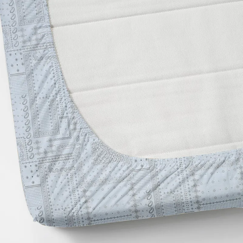 Mathieu Cotton Bedsheet (Grey) - 210 TC media 6
