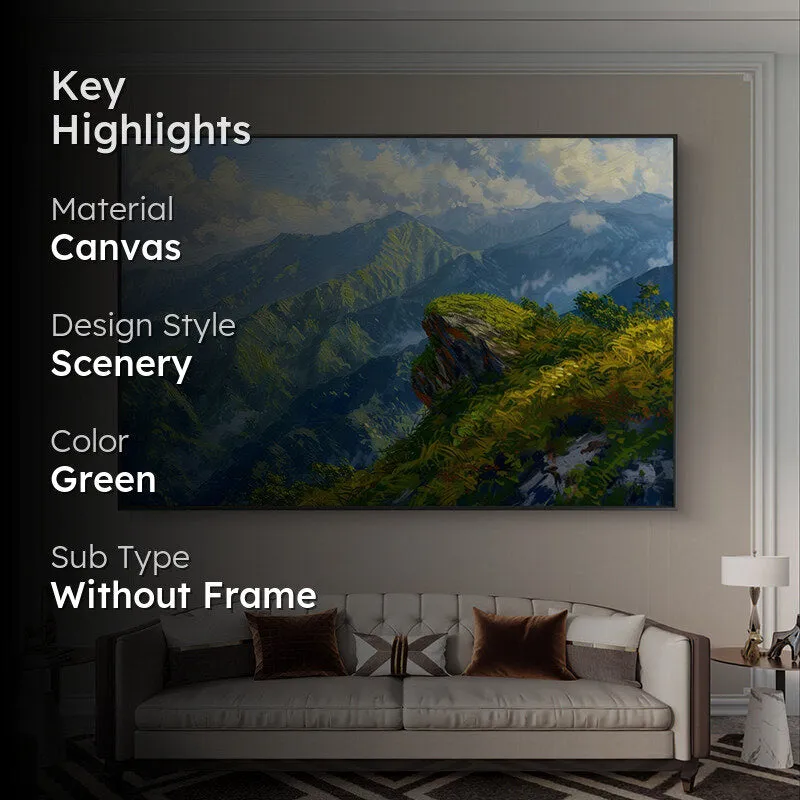 Clifftop Greens Wall Painting media 2