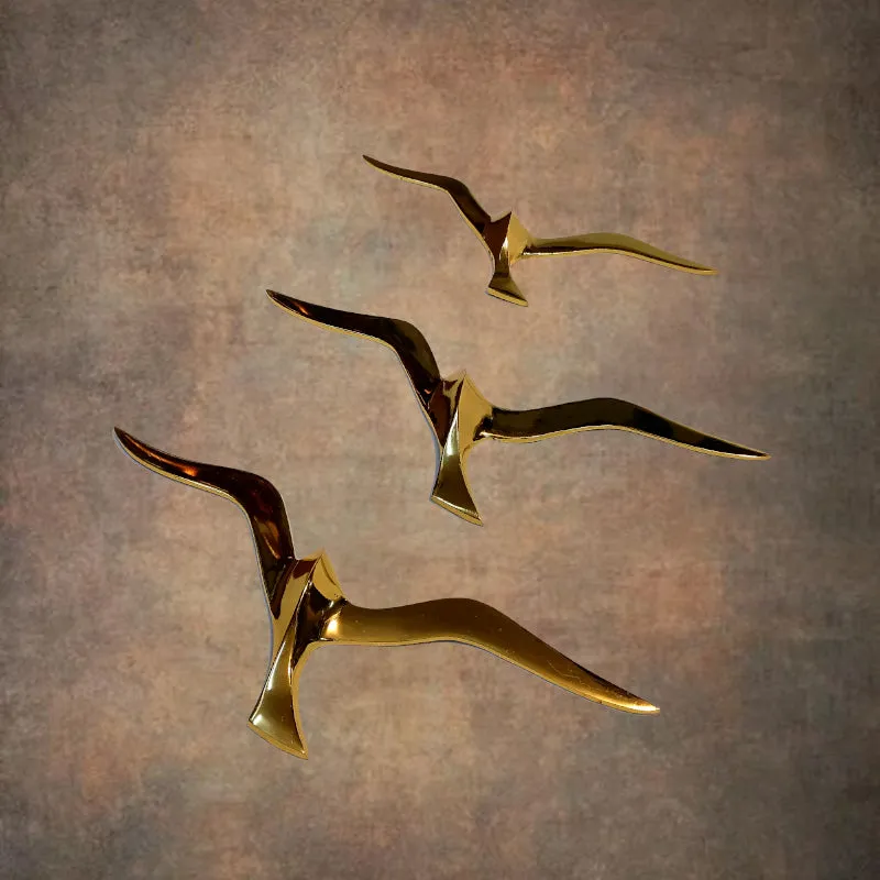 Sky Roamer Brass Wall Accent (Gold) - Set Of Three media 1