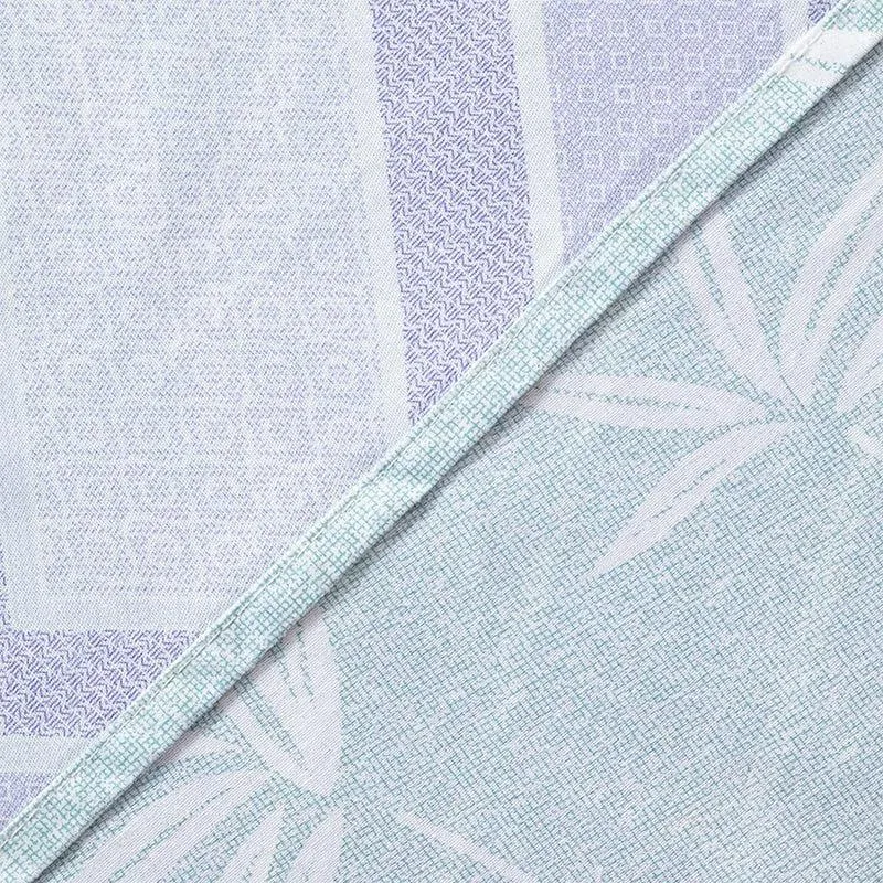 Neinia Printed Reversible Cotton Bedsheet (Purple,Green) - 170 TC media 9