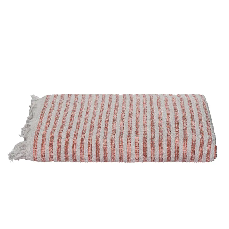 Micro CottonLuxeDry Striped Comfort Bath Towel - Orange & White media 4