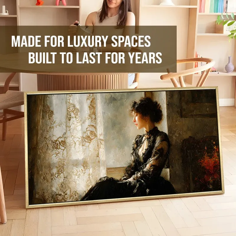 Soft Hours Canvas Wall Painting With Frame media 5