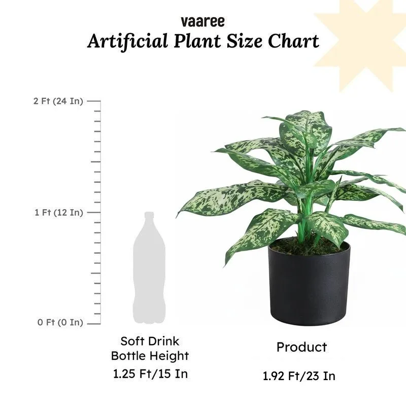 Verdant Touch Dieffenbachia Artificial Plant Without Pot - 1.9 Feet media 6
