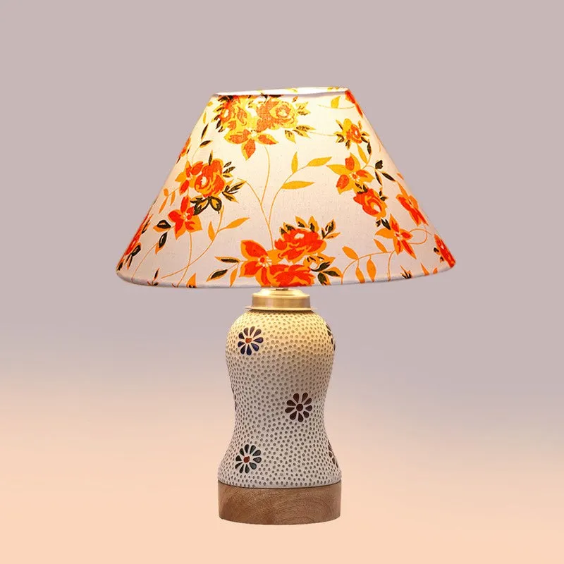 Espera Fleur Cone Wooden Table Lamp - Multicolor media 6