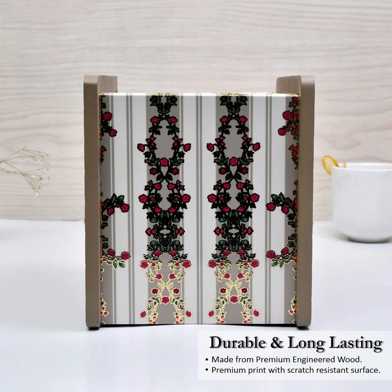 Beige Wooden Cutlery Stand media 4