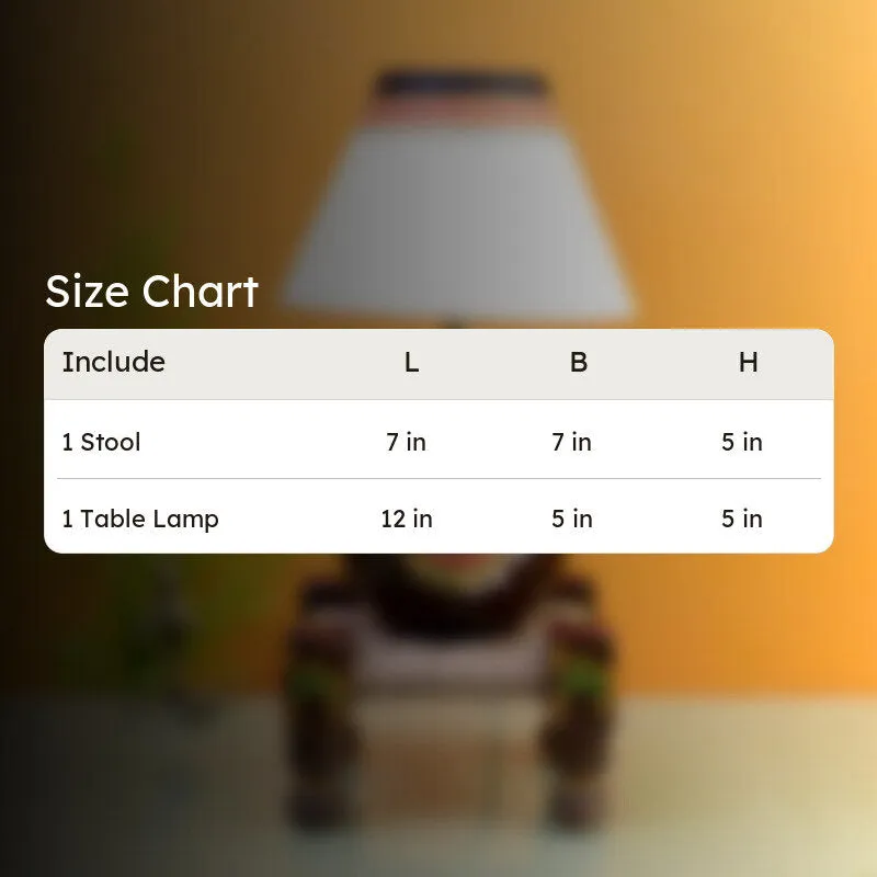 Terracotta Table Lamp With Manji - Multicolor media 12