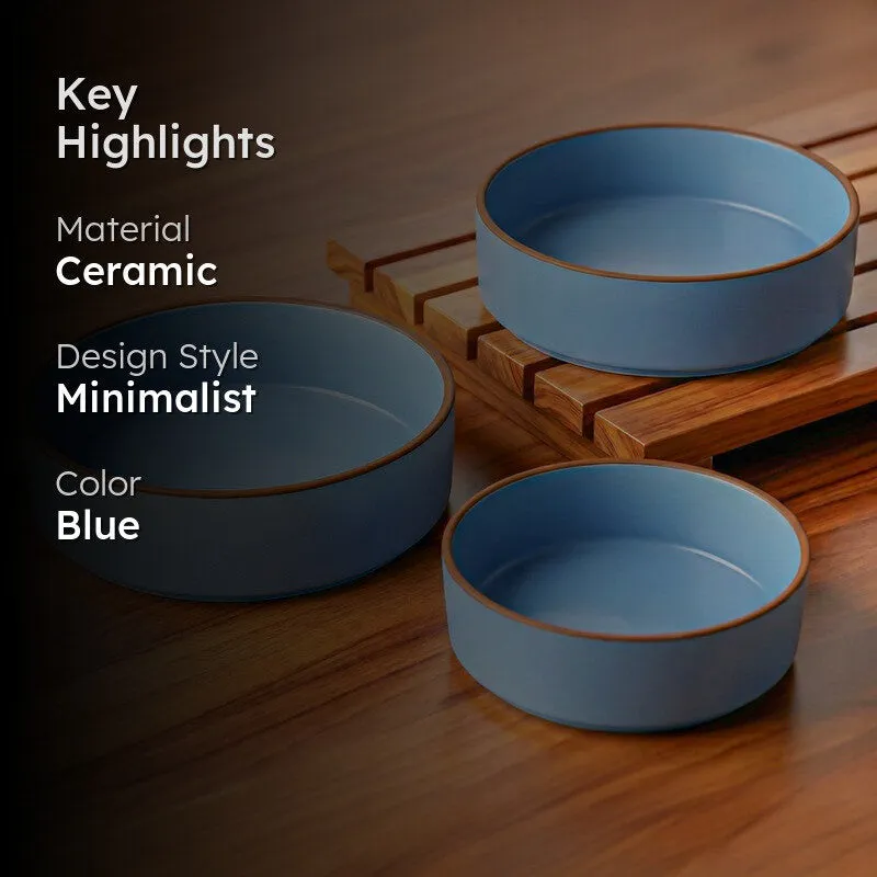 Savro Ceramic Salad Bowl (700 mL,500 mL,350 mL) - Set Of Three media 2