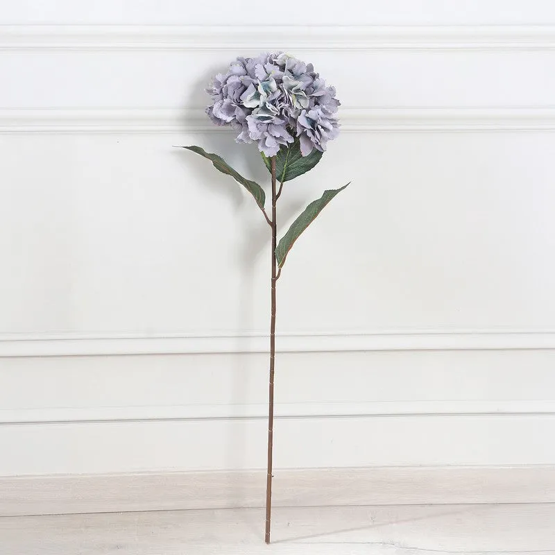 Hydrangea Artificial Flower Stem - Blue media 3