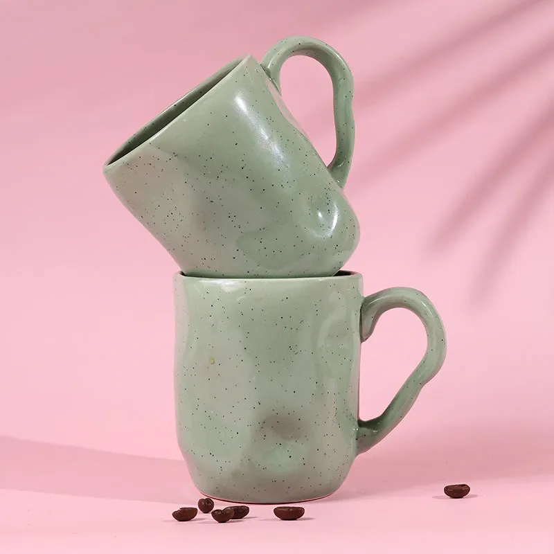 Moreno Ceramic Coffee Mug (320 mL) - Green media 5