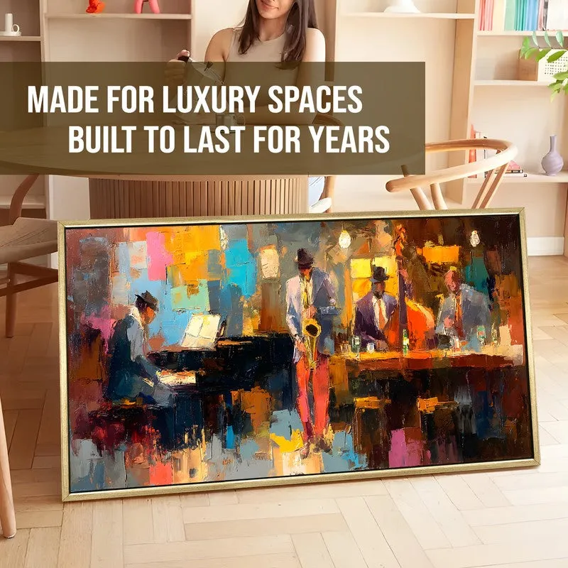 Rhythm Line Canvas Wall Painting With Frame media 5